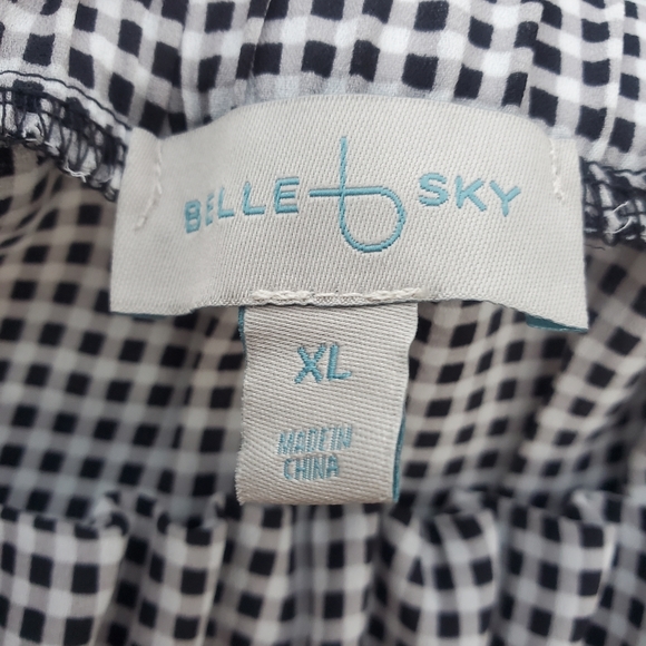 Belle Sky Off the Shoulder Flowy Bell Sleeve Blouse Women's Size XL EUC - Picture 3 of 8